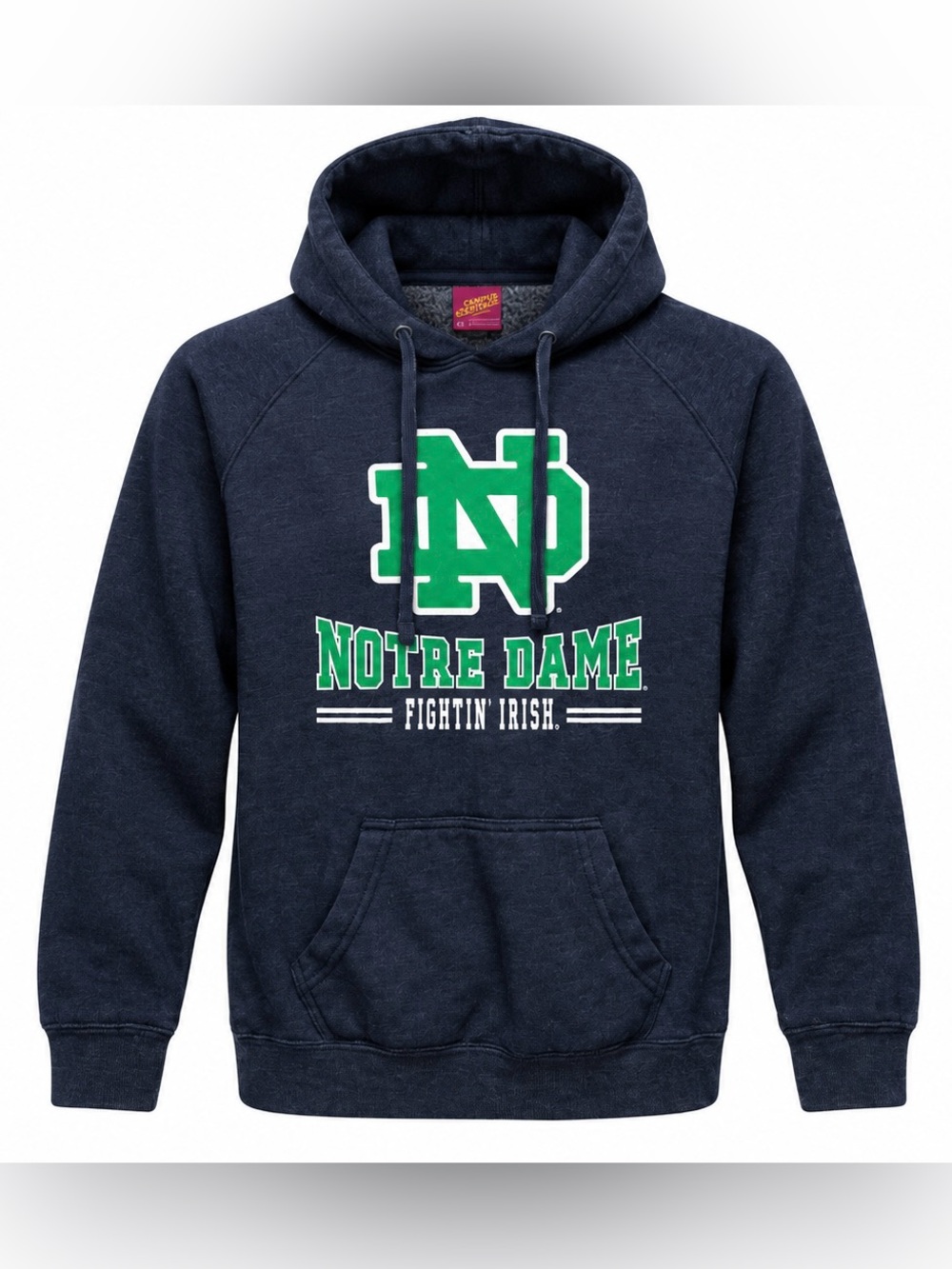 Notre Dame Fighting Irish Hoodie Small Navy Campus Heritage Pullover Sweatshirt